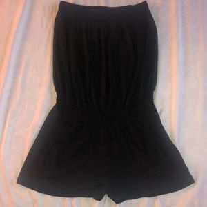 Black strapless Venus romper